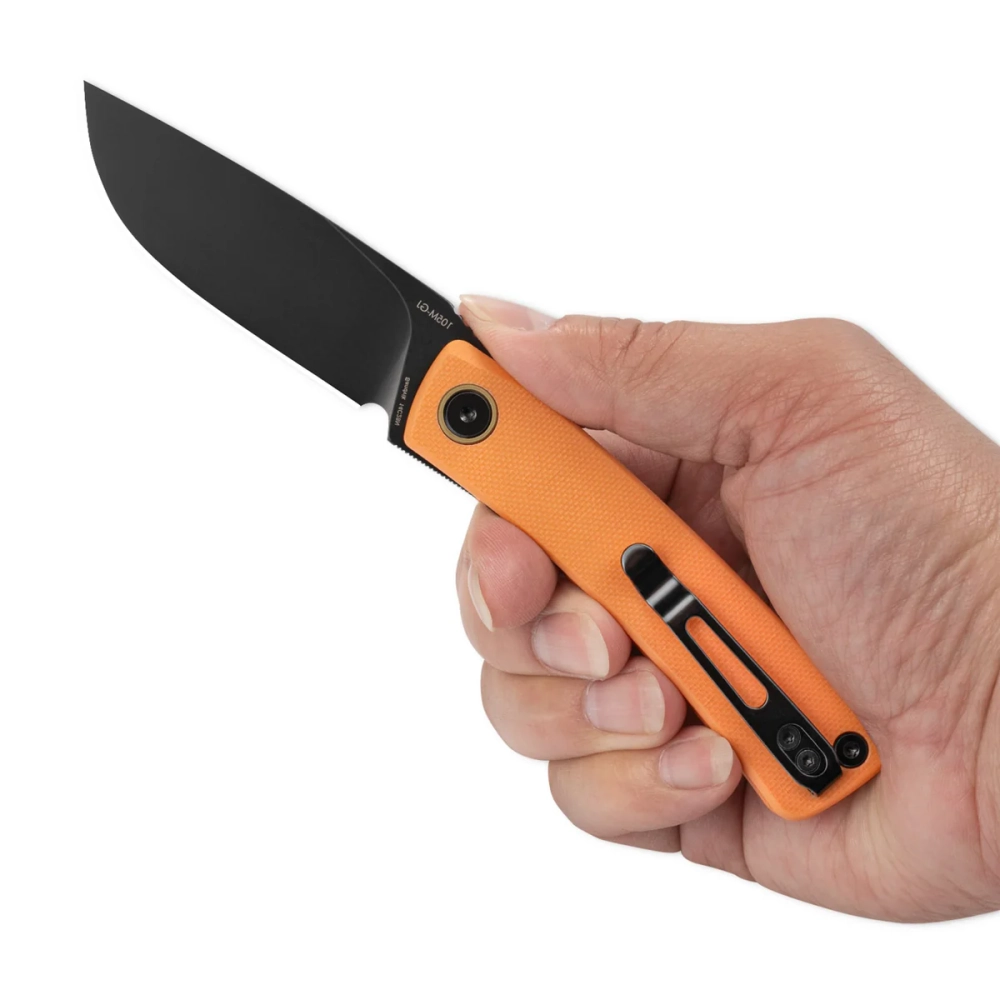 Нож складной SRM 105M-GJ Air Black (14C28N, Orange G10)