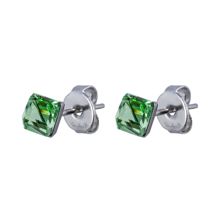 Серьги пусеты Fiore Luna  Peridot SWE2127/1 PE S