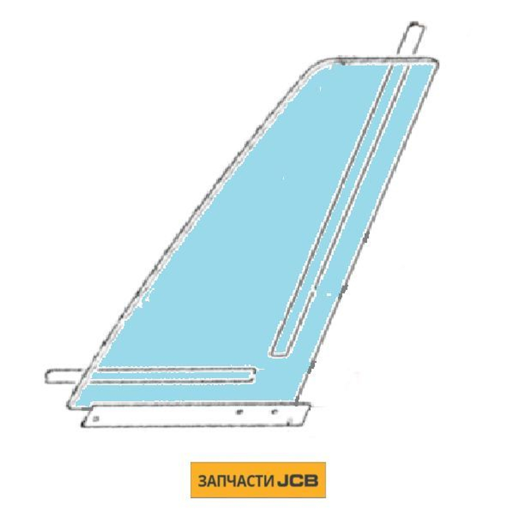 Стекло форточки левой JCB 332/C3194