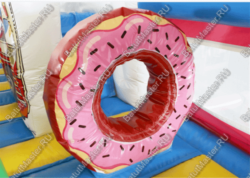 Коммерческий надувной батут "Мороженое" 8*6*4 м