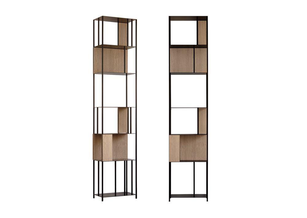 Сет №2 из панелей для стеллажа Stripe (натуральный дуб)