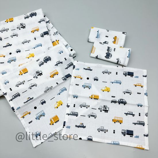 Комплект муслиновый, Машинки