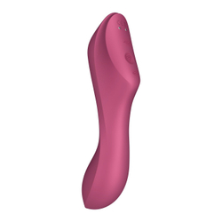 Вакуумно-клиторальный вибромассажер Satisfyer Curvy Trinity 3, красный