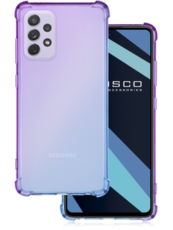 Чехол ROSCO для Samsung Galaxy A72 оптом (арт. SS-A72-HARD-TPU-VIOLET-BLUE)