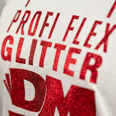Пленка PROFI FLEX Glitter (DMGL-03) Red, 1м