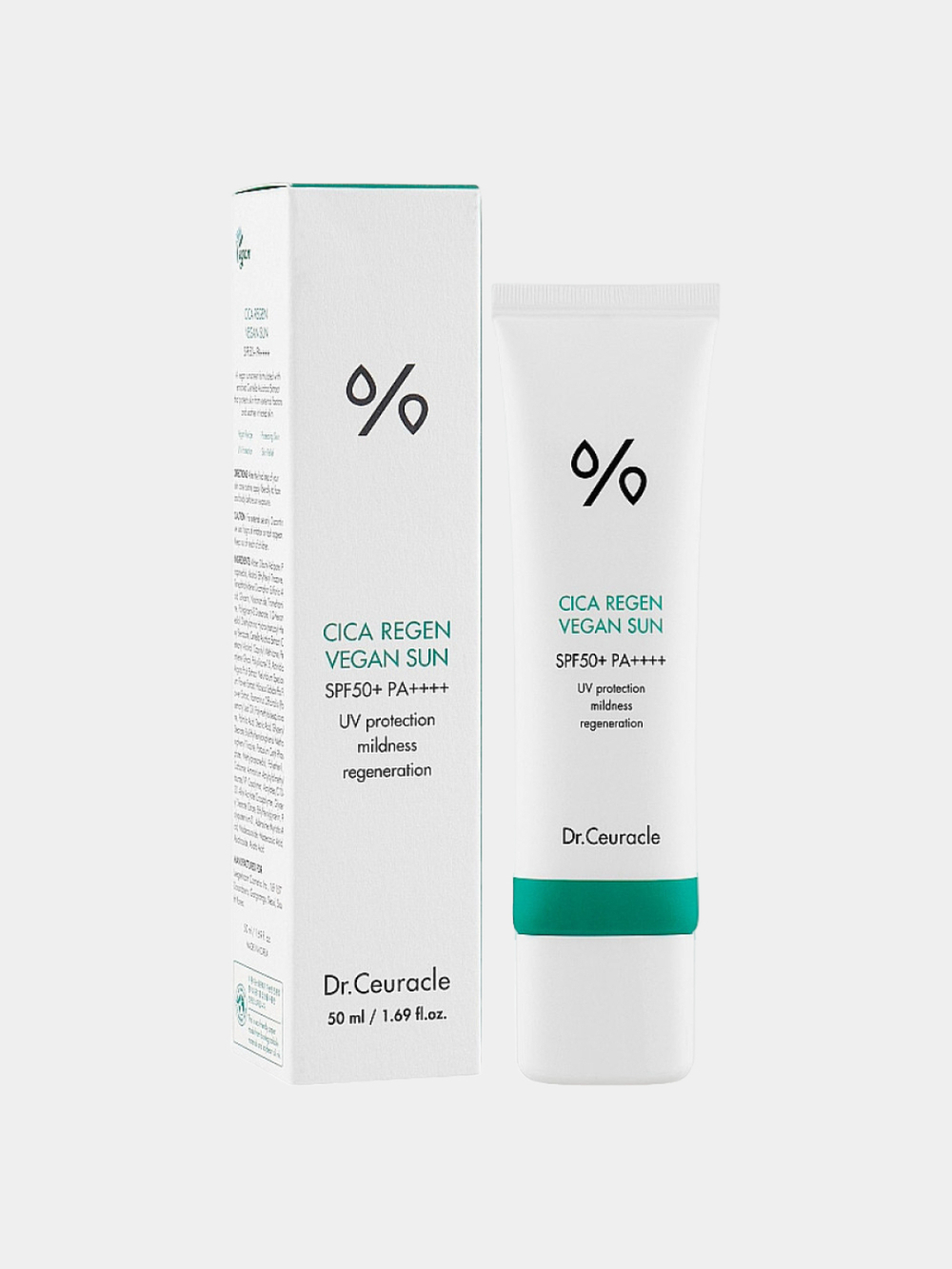 Dr.Ceuracle Гель солнцезащитный веганский с центеллой - Cica vegan sun gel SPF50+/PA++++, 50мл, шт