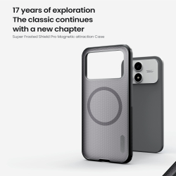 Чехол тонированный c встроенным круглым магнитом для Xiaomi Poco F8 Pro и Redmi K90, серия Super Frosted Shield Pro Magnetic (Clear version) от Nillkin