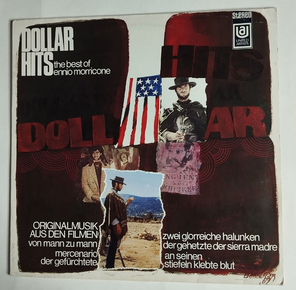 Винтажная виниловая пластинка LP Dollar Hits (The Best Of Ennio Morricone) (Germany 1980)