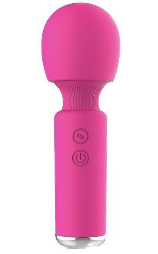 Розовый перезаряжаемый мини-wand Intimate Wand