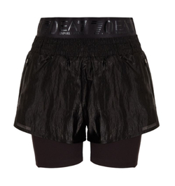 Женские теннисные шорты EA7 Woman Woven Shorts - Black