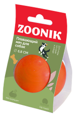 ZOONIK Игрушка для собак "Мяч плавающий средний", пластикат, 6,8 см