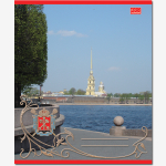 Тетрадь общая 48 листов на скрепке "Виды Санкт-Петербурга"