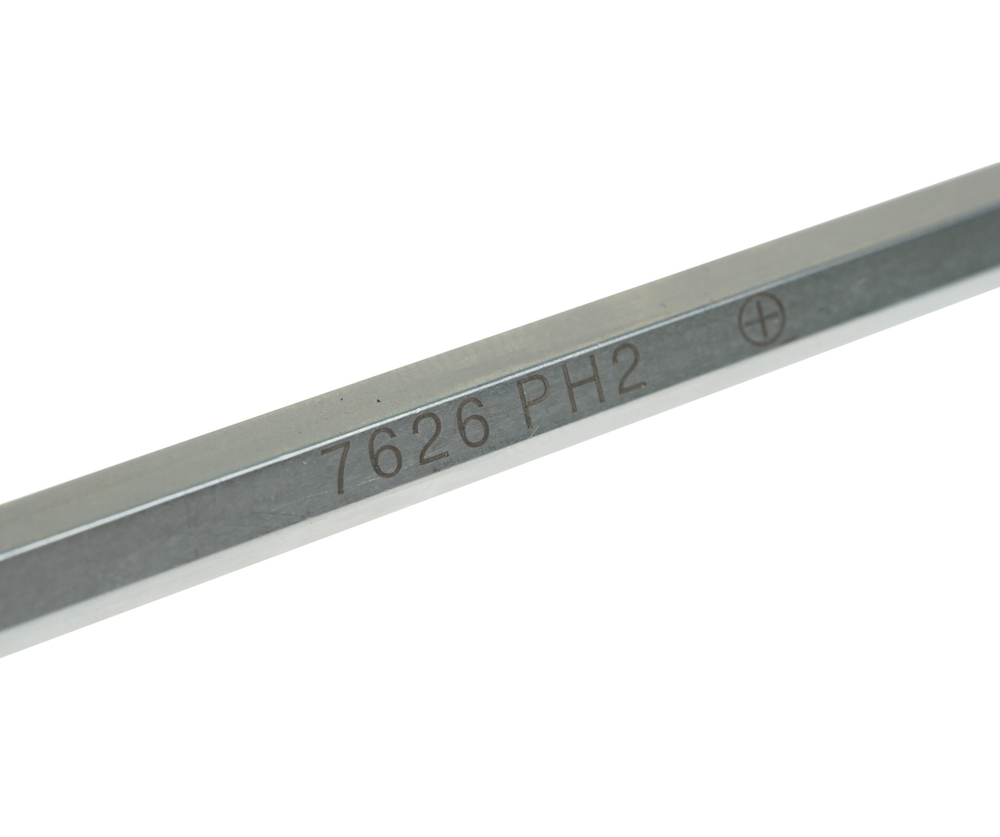 Отвертка крестовая PH 2.0х150мм усиленная со сквозным стержнем (сталь Cr-Mo) JTC