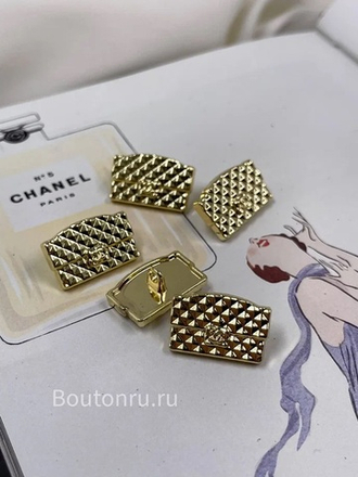Пуговицы Шан. золотистые в форме сумочки