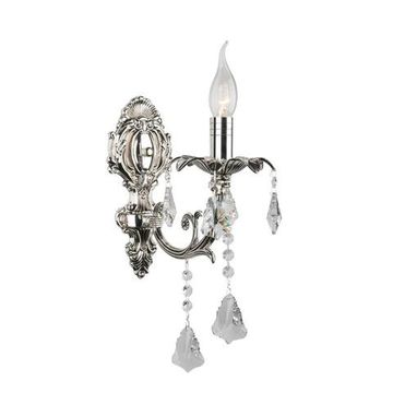 Бра настенное 1*E14 OML-77711-01 серебро Grosseto Omnilux