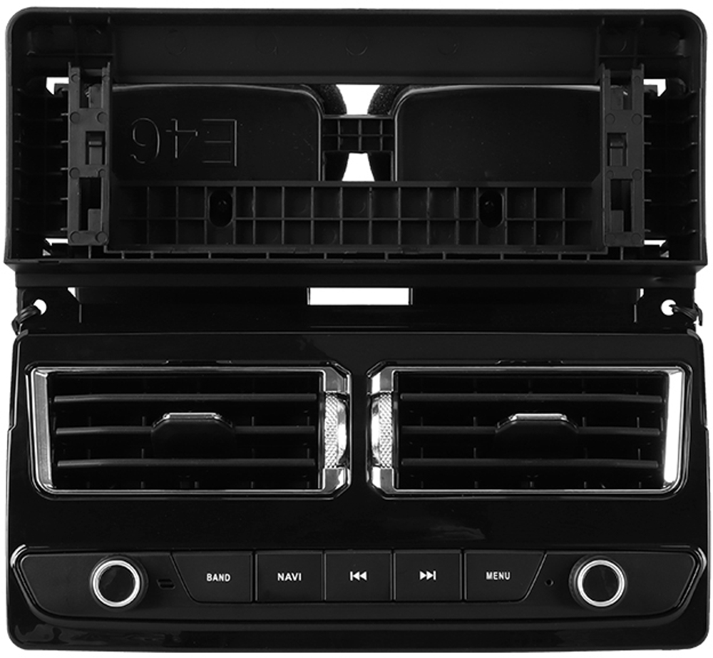 Магнитола для BMW 3 E46 1998-2004 (любая комплектация, рамка с кнопками и крутилками, рамка LUX) - FarCar монитор 12.3" 2K QLED на Android 14, TS10, CarPlay, 4G SIM-слот