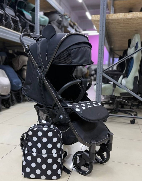 Коляска Baballo Future 2025 (микки/черная рама)