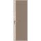 Алюминиевая дверь 6AGК кромка никель матовый стекло монохром капучино вставка дуб сонома