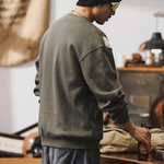 Свитшот мужской со вставками,осенний свободная модель.