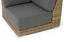 "Капри" модуль диванный угловой с подушками, цвет соломенный