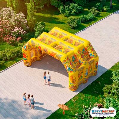 Надувная сцена для парка «Золотая рыбка», 8×3,7×4 м