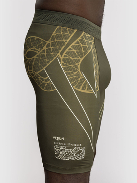Шорты компрессионные Venum Serpenti Kaki/Bronze/Ivory