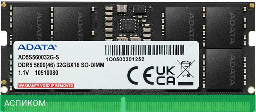Оперативная память A-Data 32GB DDR5 (AD5S560032G-S)