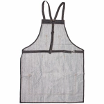 Фартук универсальный рабочий «MASTER», три кармана, цвет черный, 82,5*63,5см (ткань джинса)