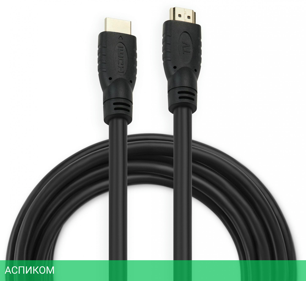 Кабель Buro HDMI (m)/HDMI (m) 20м позолоченные контакты черный (BHP HDMI 2.0-20)