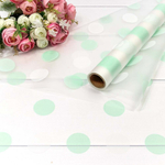 Пленка В рулоне 10 м х 58 см горох (Зеленый)