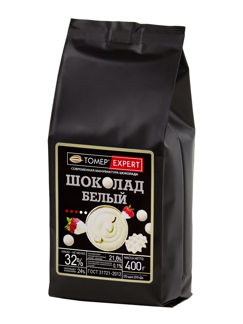 Шоколад белый ,без сахара 32% "ТОМЕР" EXPERT 1кг