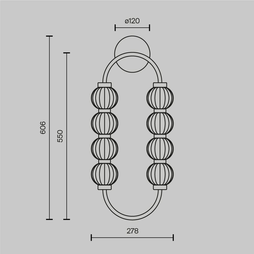 Настенный светильник (бра) Maytoni MOD555WL-L11G3K