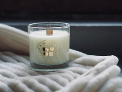 Свеча в стеклянном стакане 320 мл, «Лесная амбра»