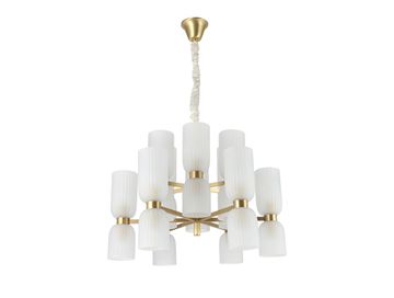 Подвесная люстра 24*E14 3646+6/C brass латунь NICOLE Newport