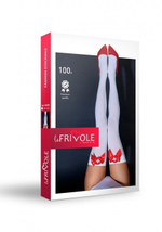 Чулки медсестры Le Frivole SM (2/3) (Цвет: белый, красный)