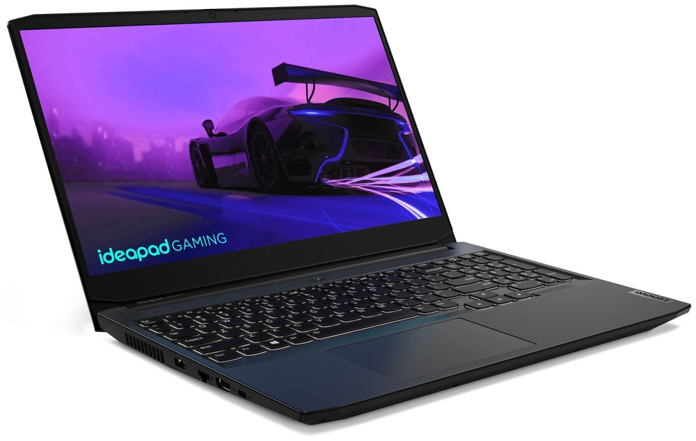 Ноутбук Lenovo ideapad Gaming 3-15ACH6. Производитель CPU: AMD, Линейка CPU: Ryzen 5, CPU: Ryzen 5 5600H, RAM: 8Gb, SSD: 512Gb, GPU: Nvidia RTX3060 6Gb, Диагональ: 15.6", Разрешение: 1920*1080, Тип экрана: IPS 120hz, OS: DOS, BackLight: RGB, Цвет: чёрный