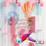 Интерактивная стена «Городок чудес», 1,2×1,2×1,8 м