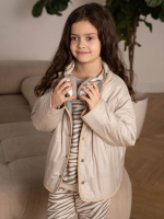 Куртка стёганая двухсторонняя Mjölk Magic Mint/White Beige