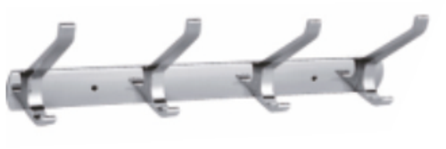 30114 П/держатель 4 крючка HANSEN (40/1шт)