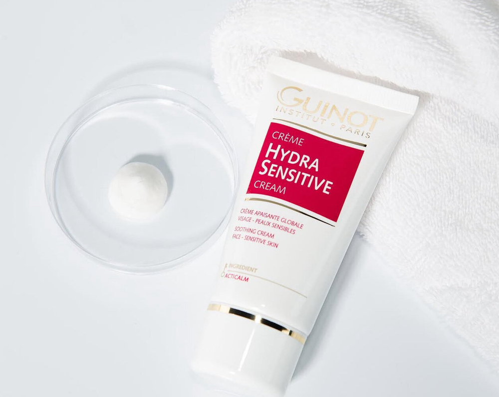 Крем Guinot Hydra Sensitive, для всех типов кожи, против купероза и для чувствительной кожи. 50 мл