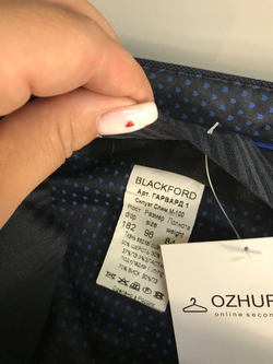 Брюки Blackford в деловом стиле, с шерстью  в составе, 48 размер