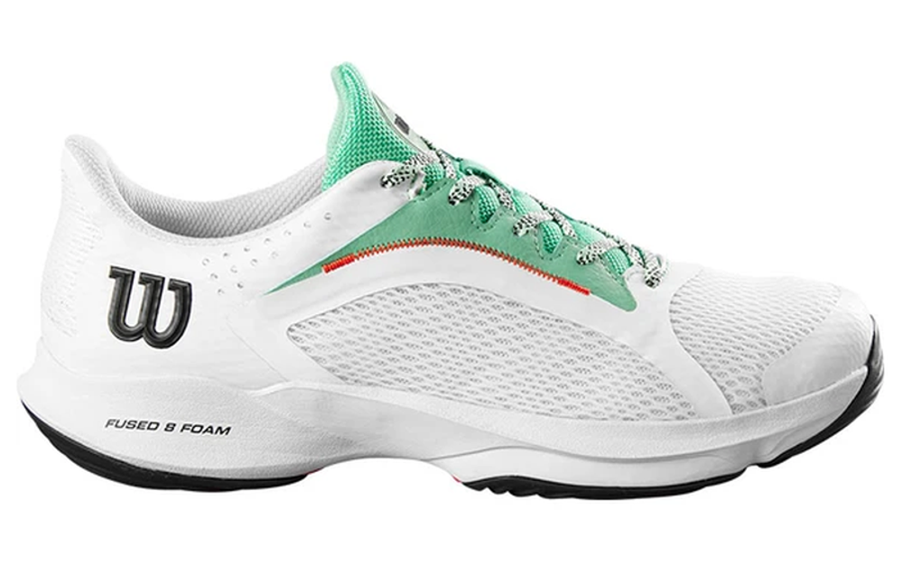 Женские  кросовки для Padel Wilson Hurakn 2.0 W - white/biscay green/black
