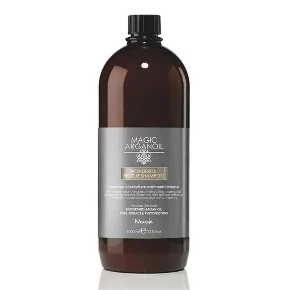 Шампунь реконструирующий интенсивно-питательный Nook Wonderful Rescue Shampoo 1000мл