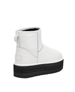 CLASSIC MINI PLATFORM LEATHER-white