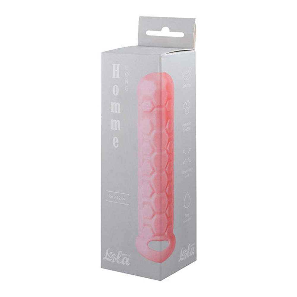 Розовый фаллоудлинитель 13,5см Lola Games Homme Long 7008-02lola