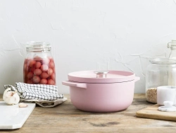 KitchenAid Чугунная кастрюля 26 см 5,2 л розовая
