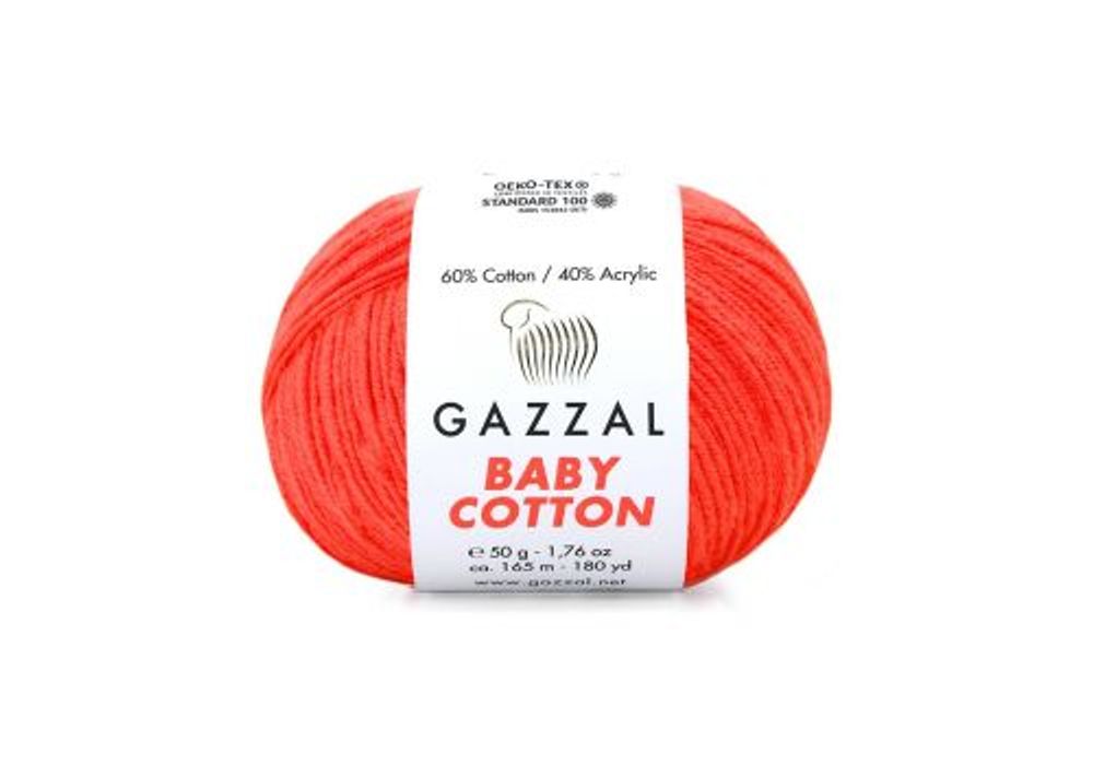 BABY COTTON XL, оранжевый неон