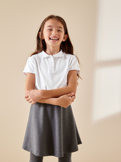 Поло школьное для девочки Next 739-327, 2 шт., Белый