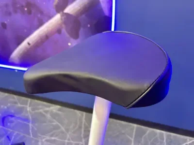 Детский велотренажер с мыльными пузырями