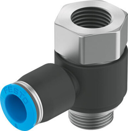 QSTF-G3/8-10 Тройник с цанговым зажимом и резьбой